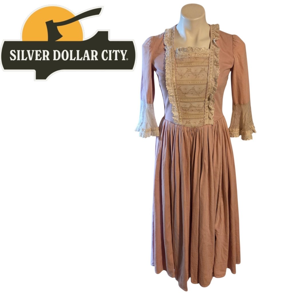 Silver Dollar City Genuine Entertainment Costume 1800s Prairie Dress Size Small